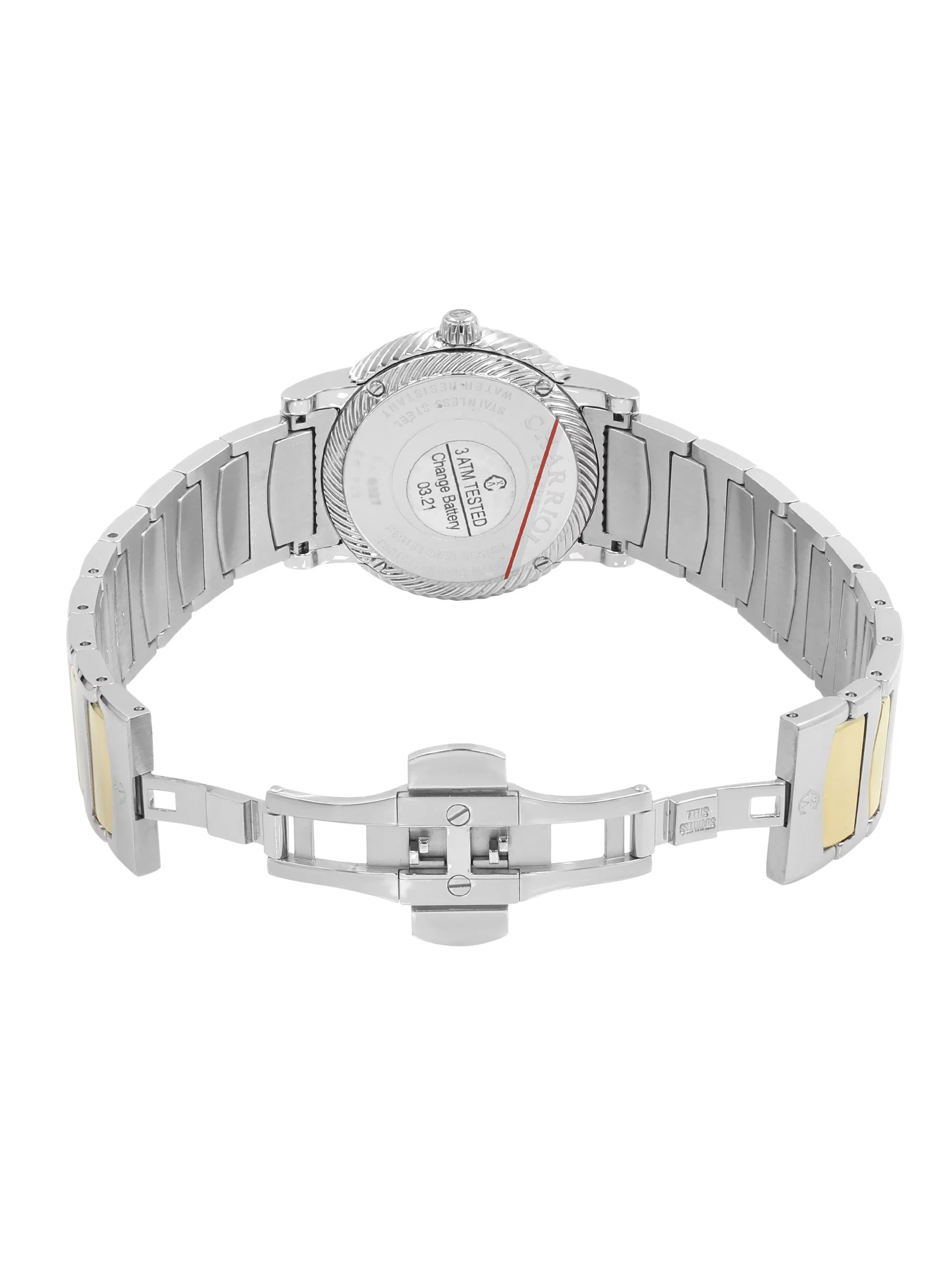 Charriol Parisii MOP 0.40cttw Two Tone Steel Quartz Ladies Watch P33SY2D.921.001 - Exclusive Design
