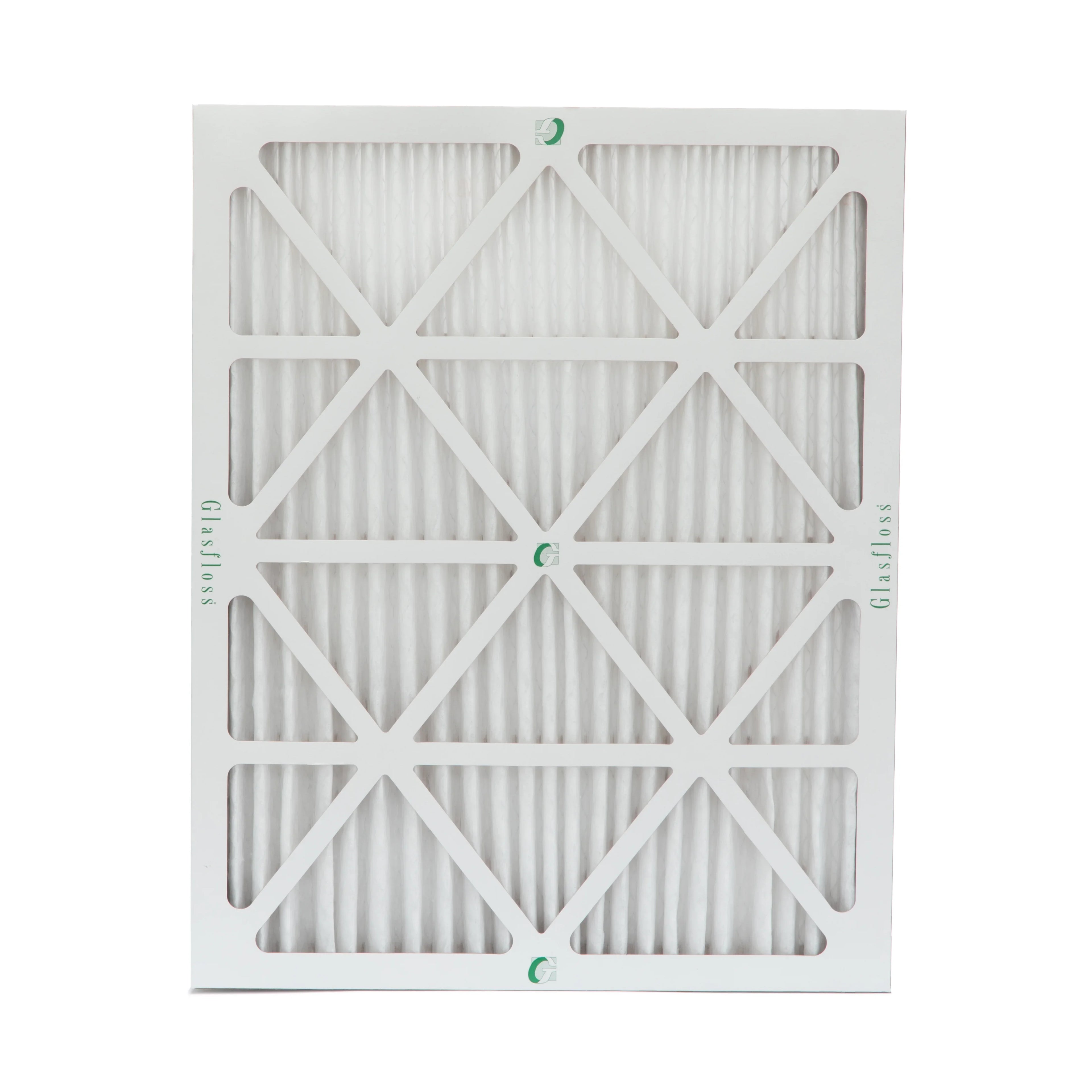 Stylish 3 Pack of 16x20x2 MERV 10 Pleated 2" Inch Air Filters by Glasfloss. Actual Size: 15-1/2 x 19-1/2 x 1-3/4