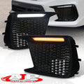 AJP Distributors Amber Sequential Switchback LED DRL Running Indicator Blinker Turn Signal Fog Lamps Lamps Bezel Kit Set Pair Compatible/Replacement For Subaru WRX STI 2018 2019 2020 2021 18 19 20 21