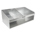 Extreme Max 5001.6038 Double Helmet Bay Aluminum Cabinet Organizer for Enclosed Race Trailer Shop Garage Storage - Exclusive Design