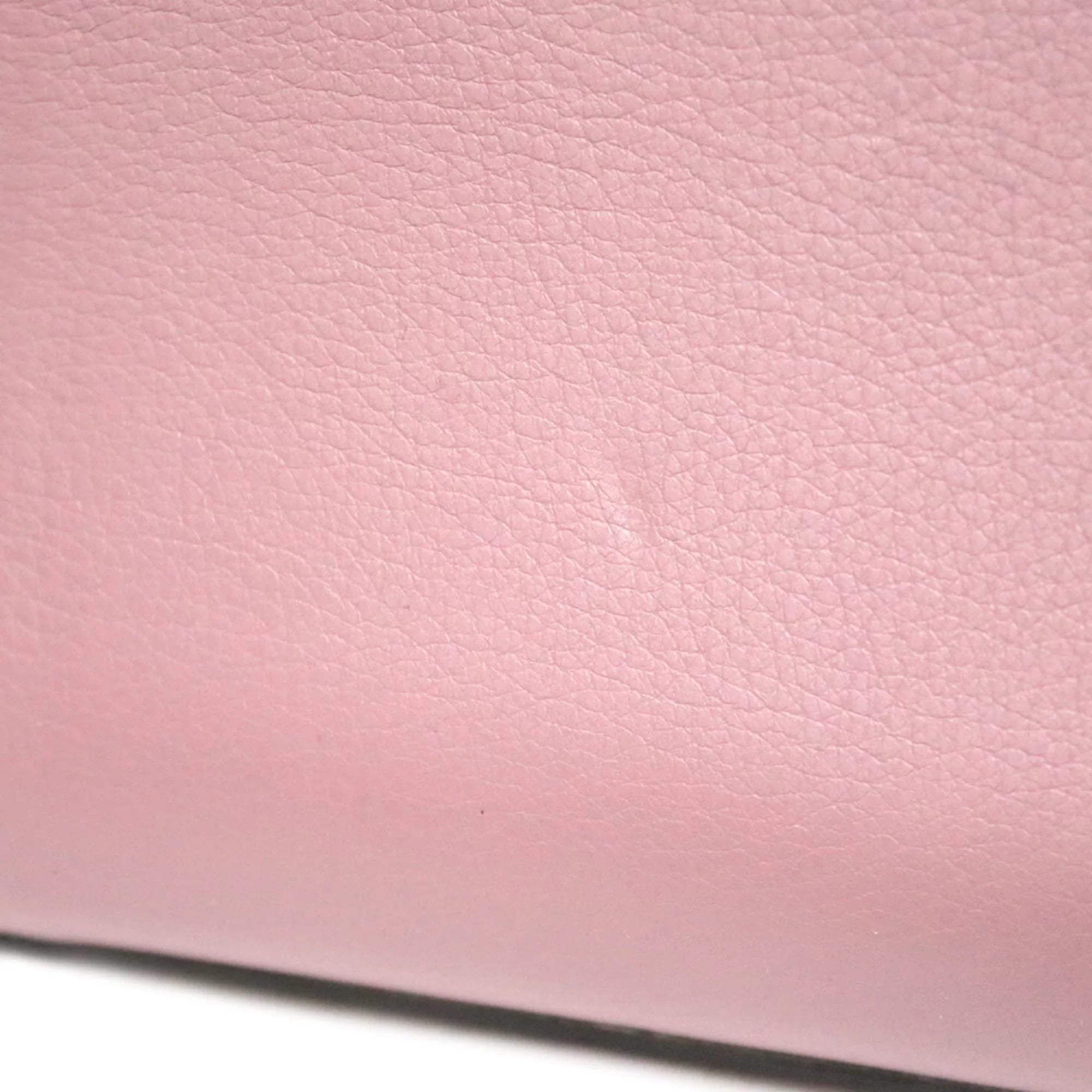 Pre-Owned FENDI Fendi Shoulder Bag Pink Women's Leather (Fair) - Exclusive Design