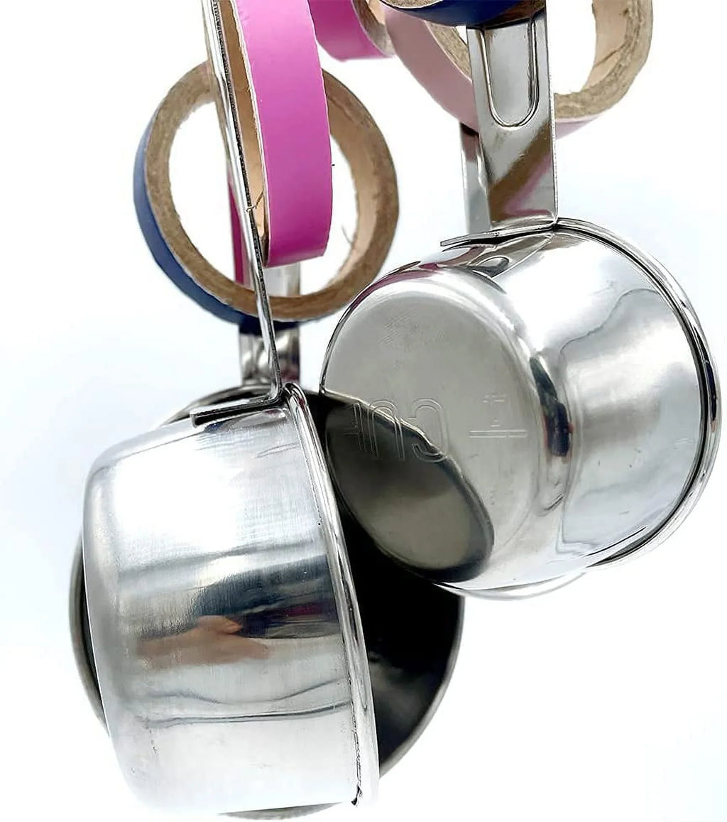 Stylish GILYGI Durable Bird Parrots Pots and Bagel Toys, Pullable Stainless Steel Cup and Cardboard Ring Toys for Amazons Mini Macaws African Greys Cockatoos Eclectus