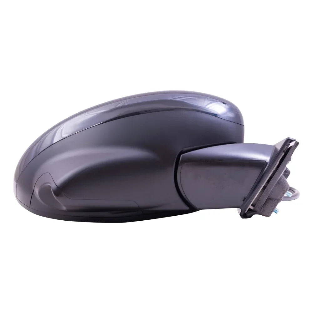 Brock Aftermarket Replacement Passenger Right Power Mirror With Heat-Camera Without Signal-Memory Paint To Match Black Compatible With 2014-2017 Honda Odyssey EX/EX-L
