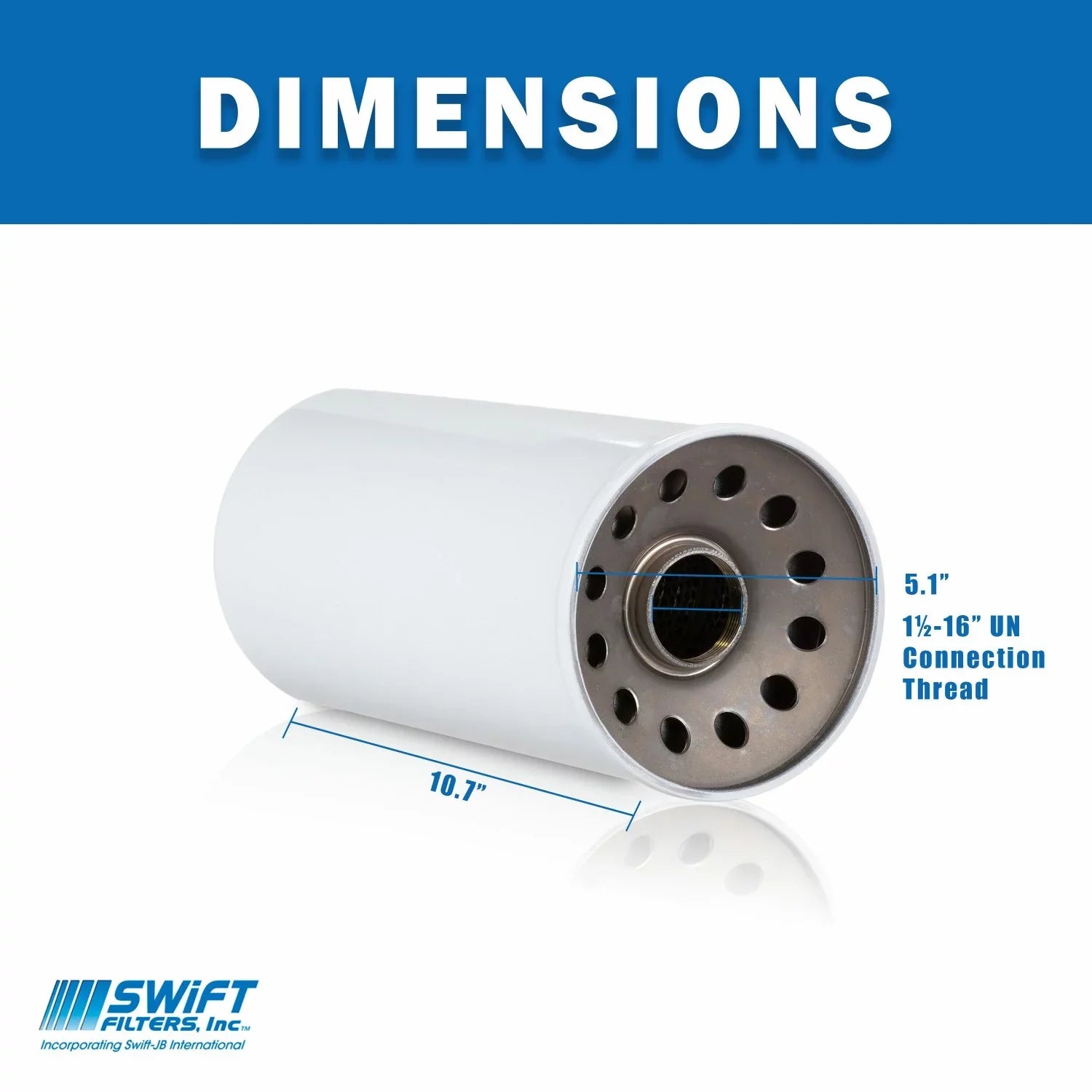 Direct Interchange for FLEETGUARD HF6809in-On Filter Element Microglass Construction 12 Micron - Exclusive Design