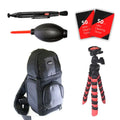 Stylish Tripod Backpack and More for Memory Cards For Sony Alpha A6000 A6500 A5000 A7R II A7S II and All Sony Cameras
