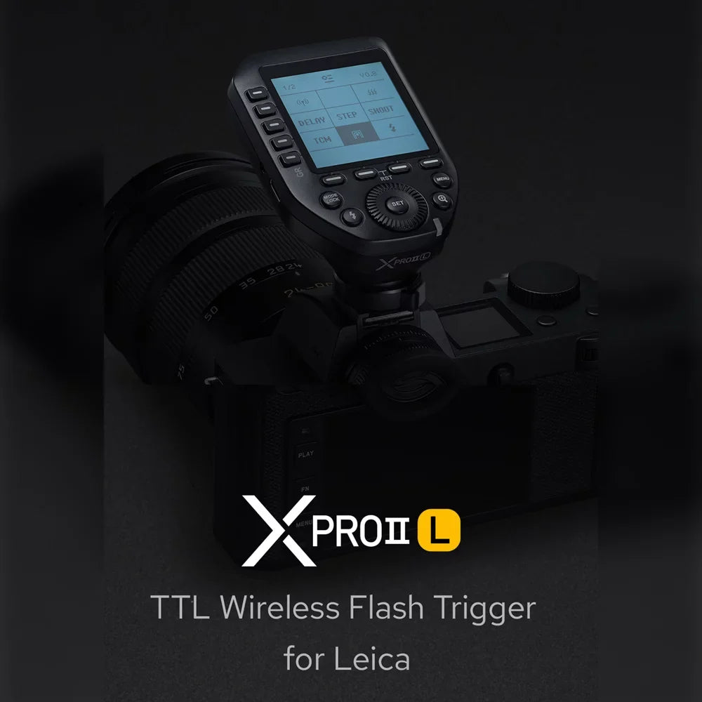 Godox XPROII-L 2.4G Wireless Flash Trigger TTL Autoflash 18000s HSS Large LCD Screen 32 Channels 16 Groups Replacement for Leica Cameras - Exclusive Design