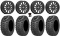 Stylish Valor V05 Beadlock 14" Wheels Black 30" Trail Saw 2.0 Tires Sportsman RZR Ranger