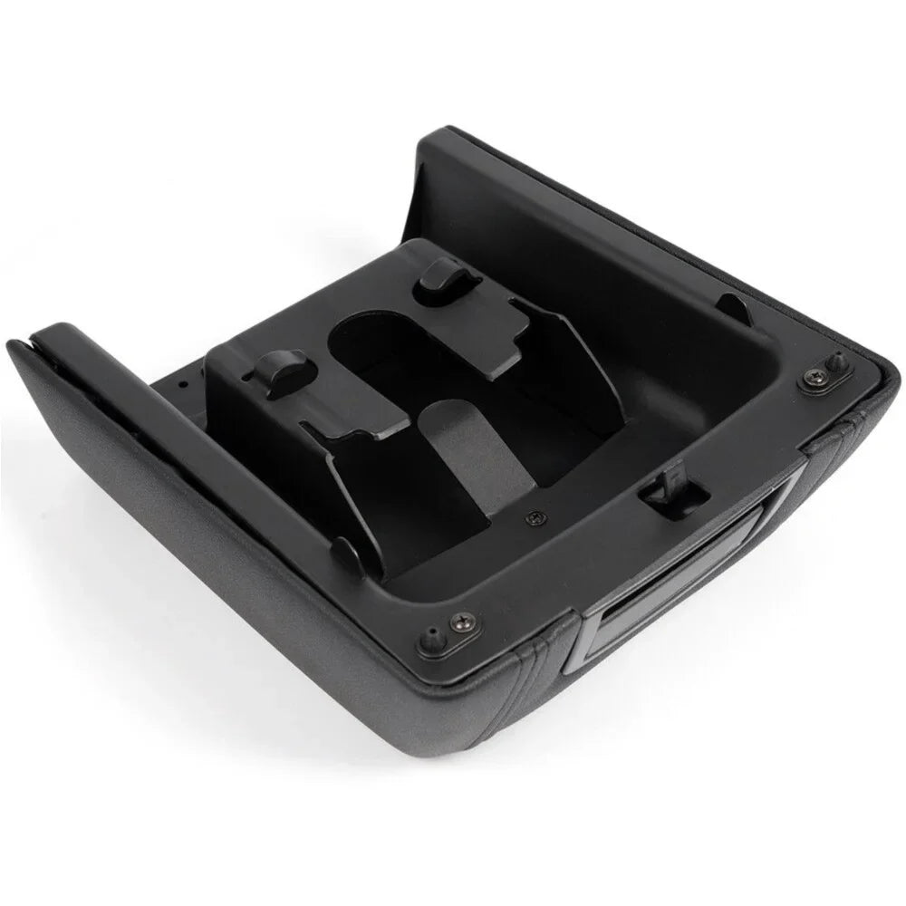 Teledu For 2004-2008 Ford F-150 BLACK LEATHER CENTER CONSOLE ARM REST LID COVER PAD