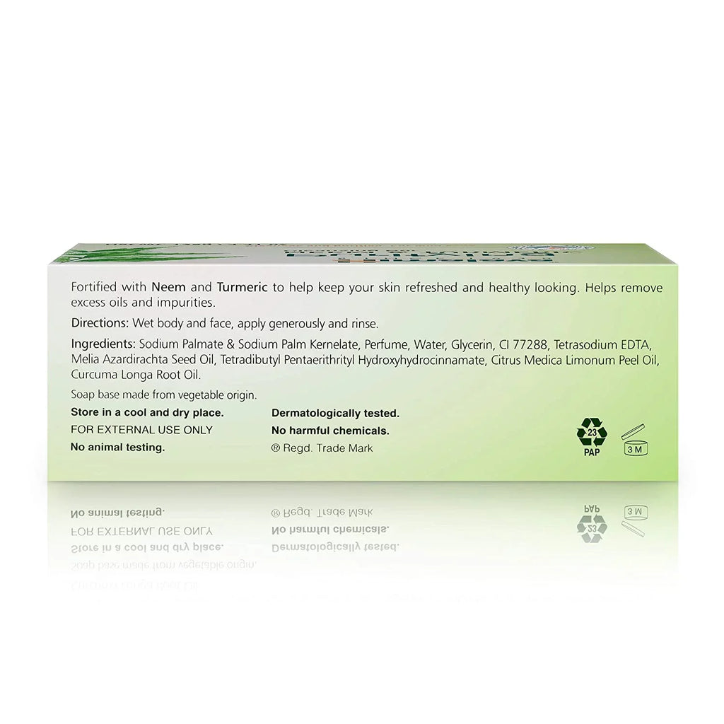 Stylish Himalaya Purifying Neem & Turmeric Cleansing Bar for Clean and Healthy Looking Skin, Free from Parabens, SLS and Phthalates, Gluten Free, Vegan, 125 g (4.41 oz), 6 Pack Neem & Turmeric 4.41 Ounce (Pack of 6)