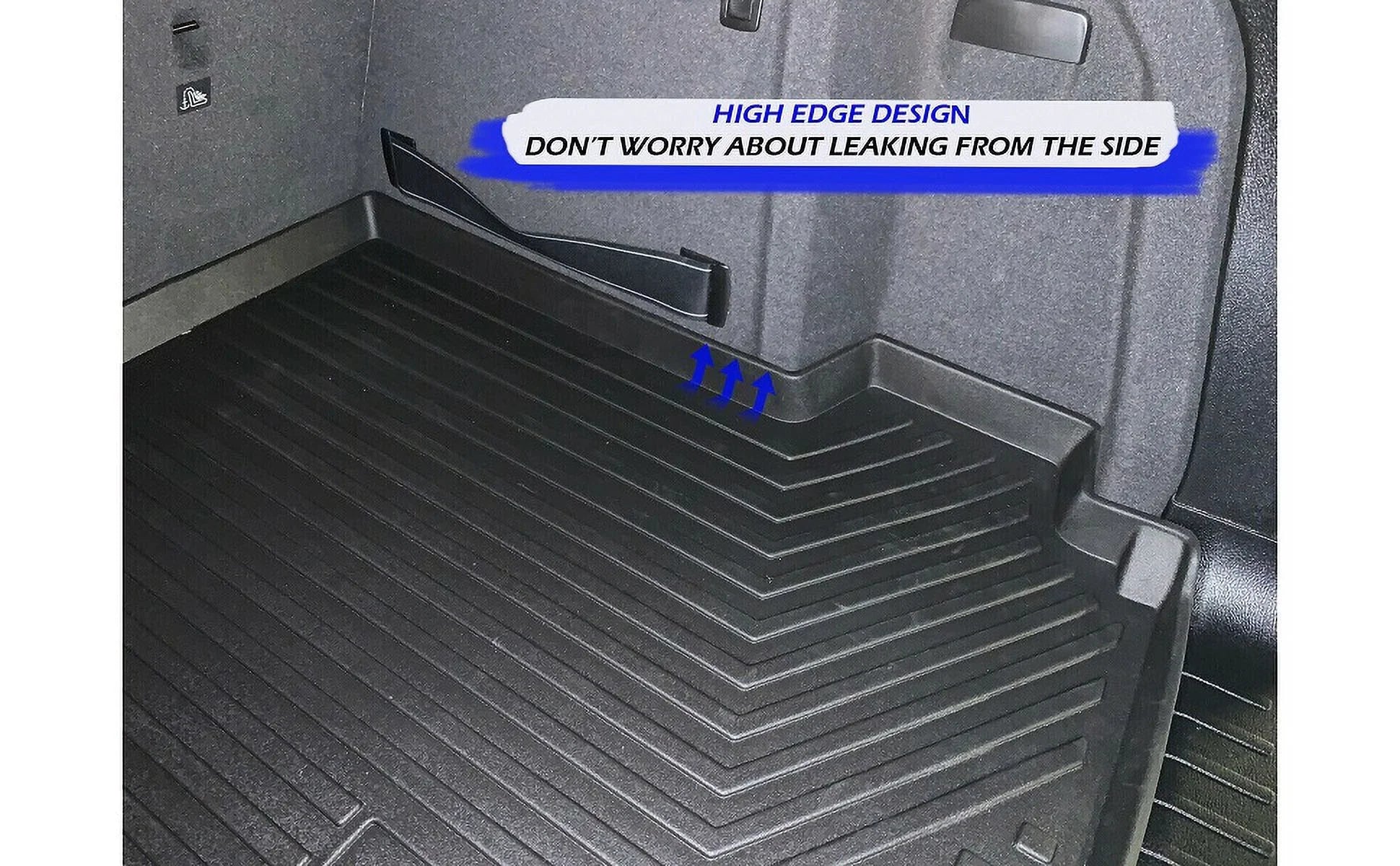 EACCESSORIES EA Cargo Liner â Trunk Mat for BMW X3 2011-2017 â Weather-Resistant Trunk Mats for Cars with Raised Lip â Non-Slip Car Trunk Mat Rubber â Easy to Install â Laser Pre-Cut Design