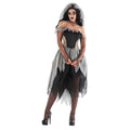 Stylish Morph Womens Zombie Bride Costume Undead Corpse Ghost Halloween Fancy Dress Halloween Gray M