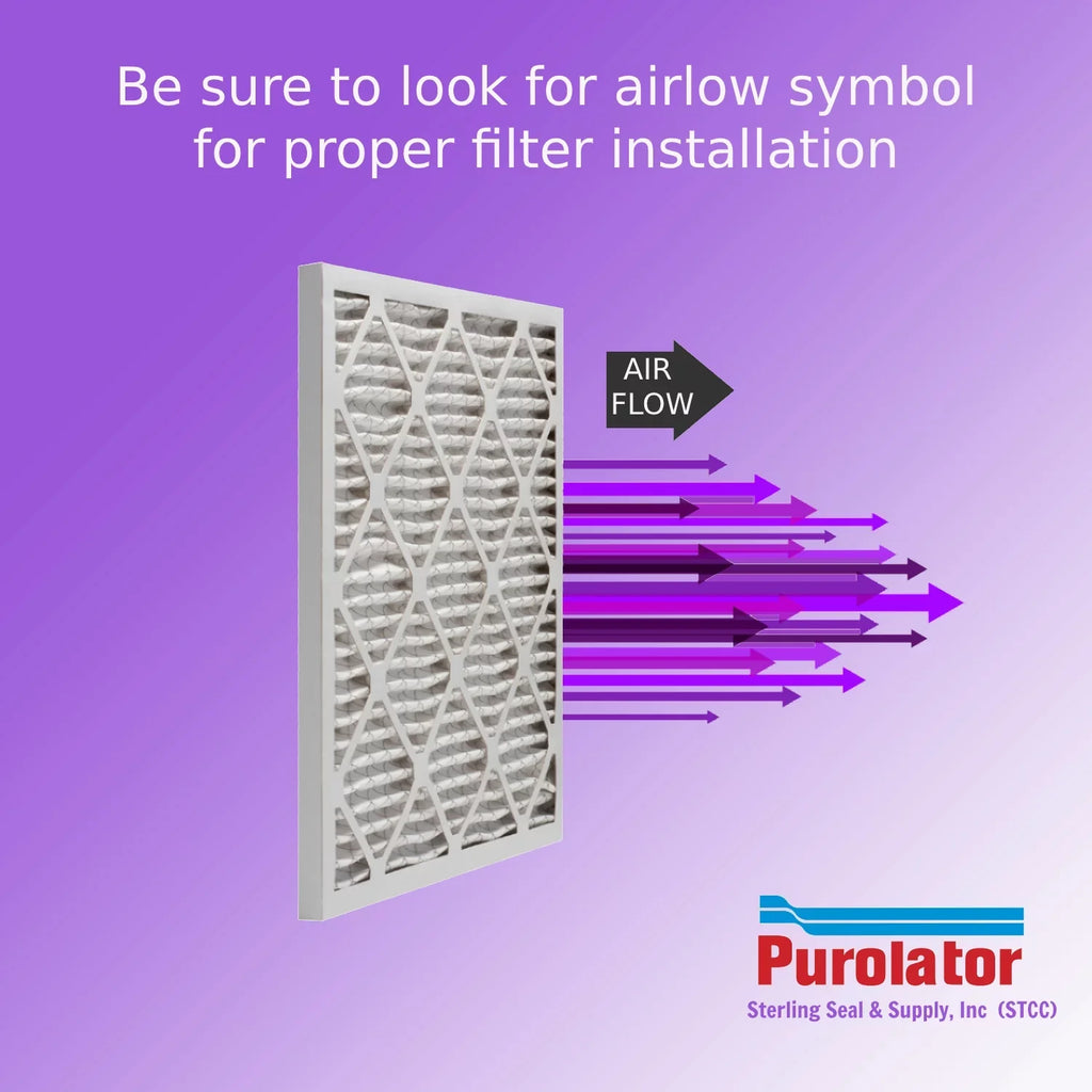Stylish 14x25x2, Purolator DMK80 Extended Surface Pleated Air Filter, Mechanical MERV 8, (6 Pack)