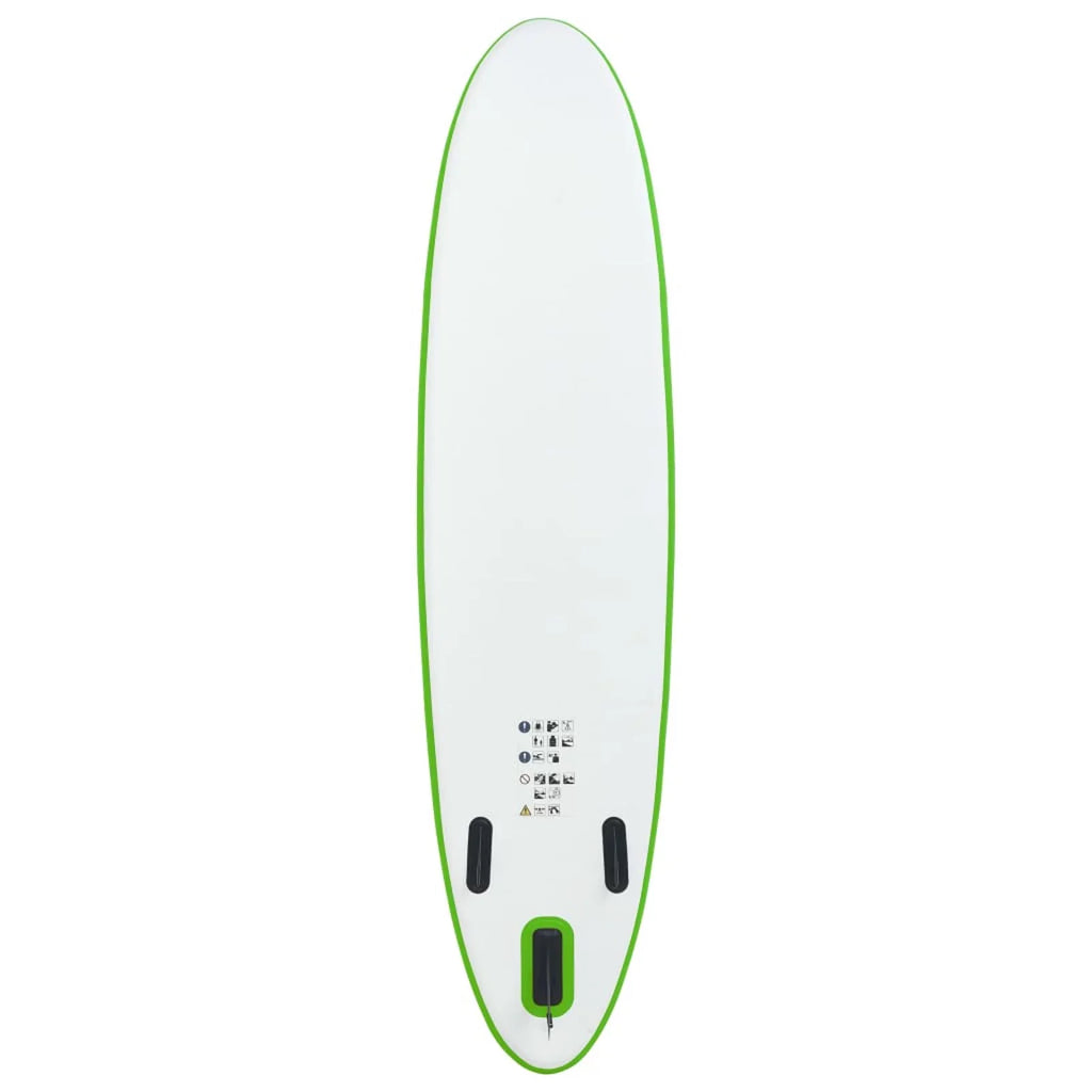 Walmeck Inflatable Paddleboard Set Green and White - Exclusive Design