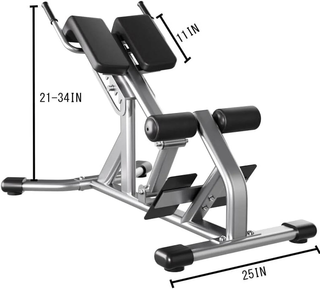Commercial Roman Chair: Hyperextension Bench for Waist, Back, and Abdominal Muscle Training with 300 kg Weight Capacity - Exclusive Design