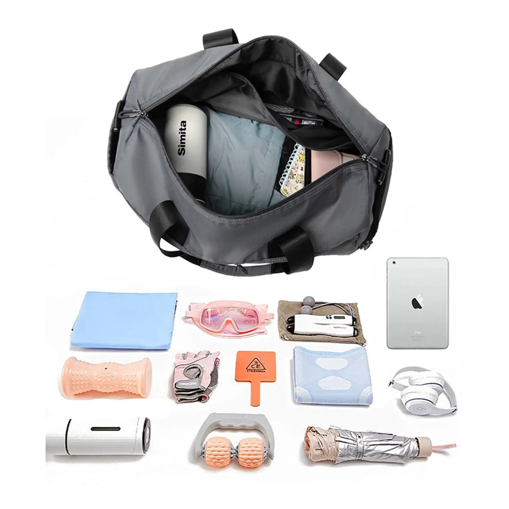 Stylish Tsseiatte Travel Duffel Bag for Women Men Overnight Bag Small Sports Bag with Dry Wet Pocket and Shoes Compartment
