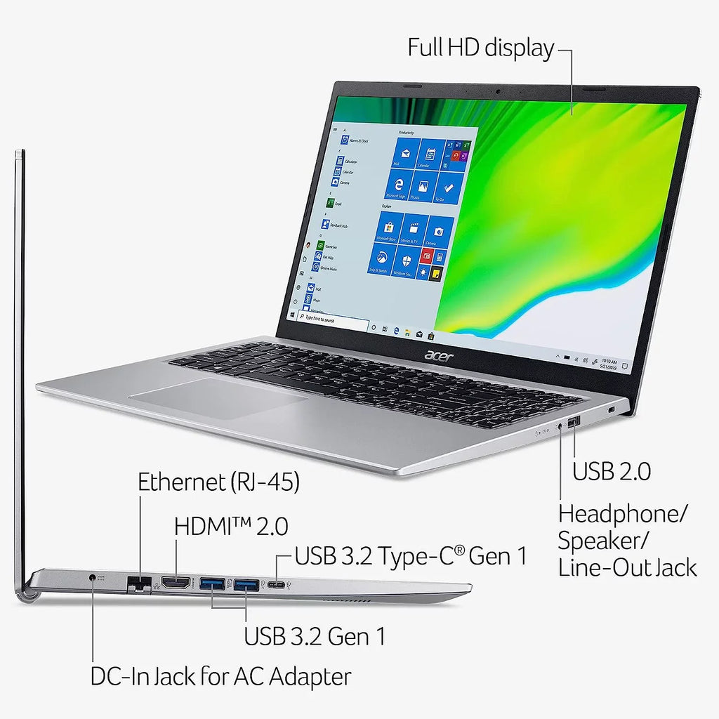 Aspire 5 A515-56-36UT Slim Laptop (Bundle) With Accessories - Exclusive Design