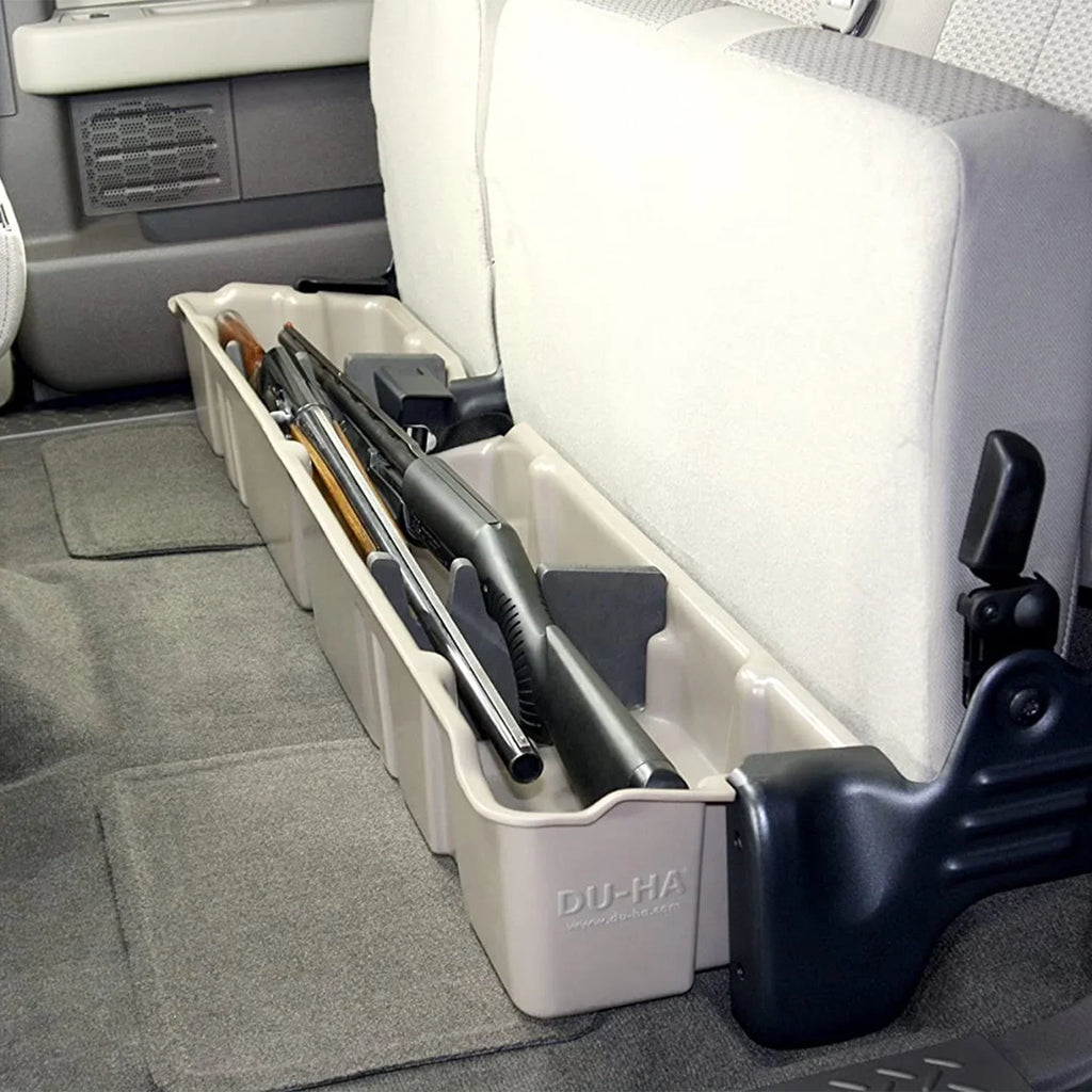 DU-HA 20096 DU-HA Underseat Storage; Incl. Gun Rack/Organizer; Vehicles w/o Factory Subwoofer; Gray; Fits select: 2013-2014 FORD F150 SUPER CAB, 2011-2012 FORD F150