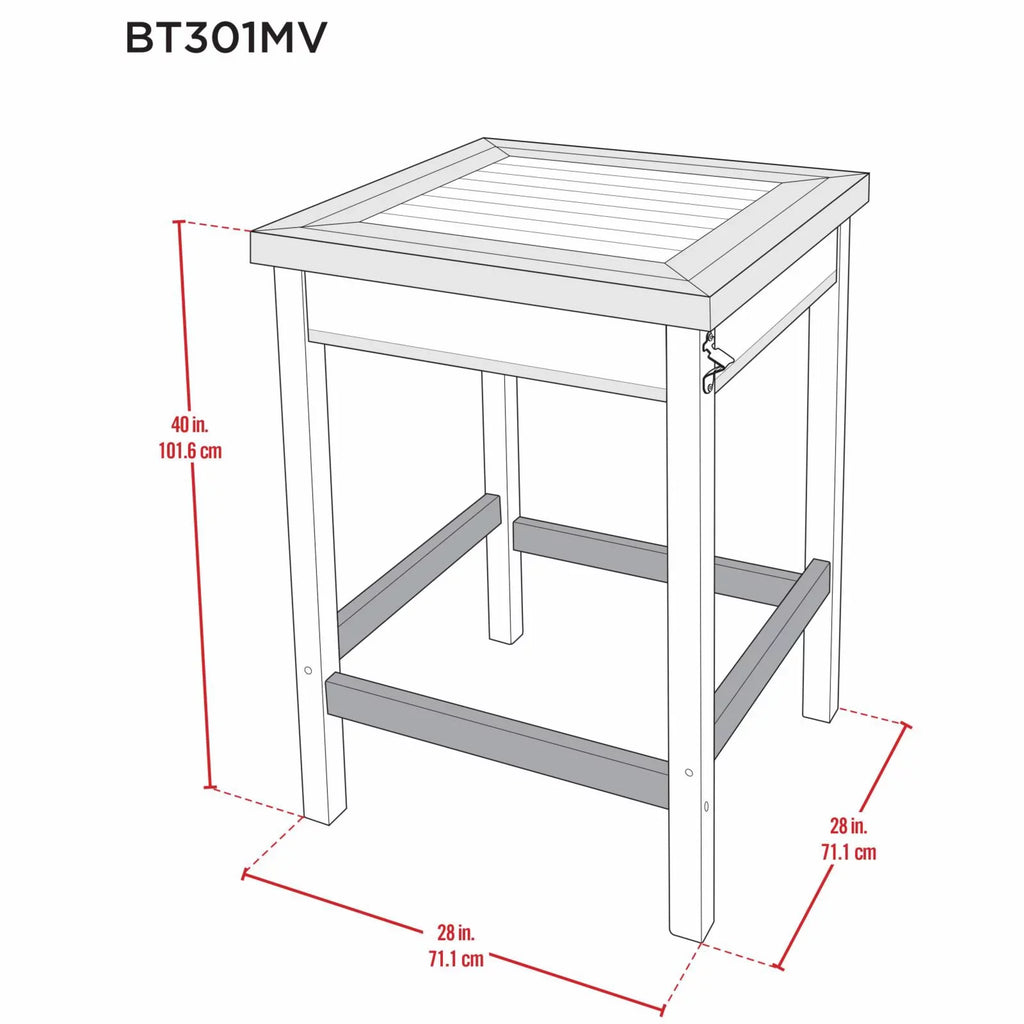Margaritaville One Particular Harbor Bistro Table - Exclusive Design