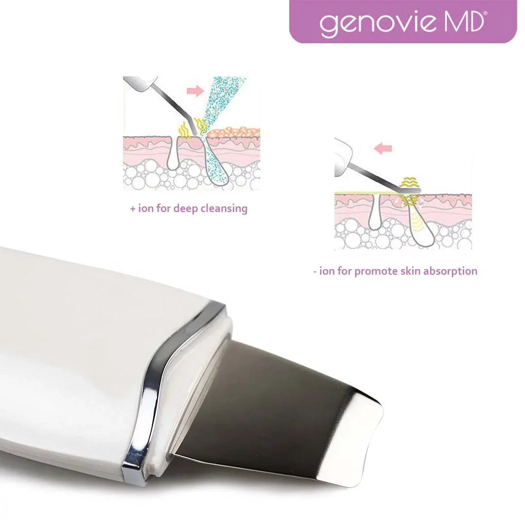 Genovie MD Skin Scrubber And Pore Cleanse, Face Spatula, Blackhead Remover, Acne Removal Tool, Deep Facial Cleaning
