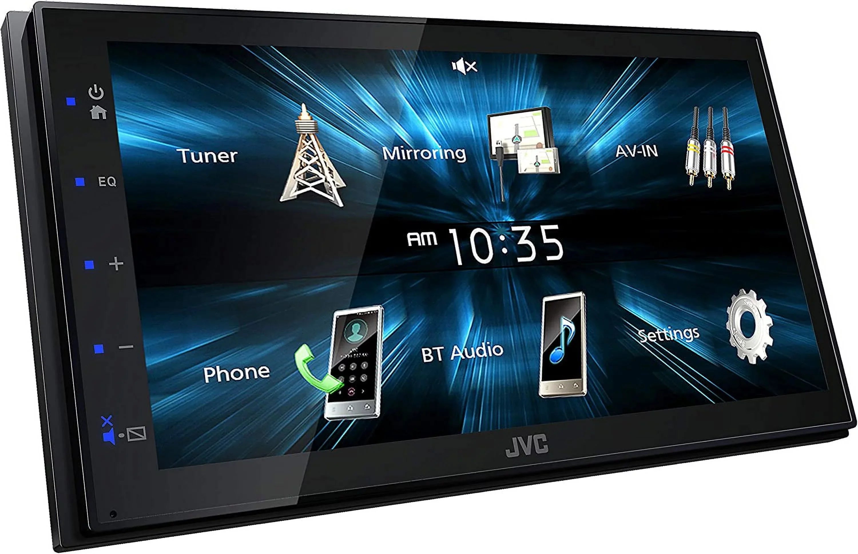 JVC KW-M150BT Bluetooth Car Stereo Receiver with USB Port 6.75" Touchscreen Display AM/FM Radio MP3 Player Double DIN 13-Band EQ