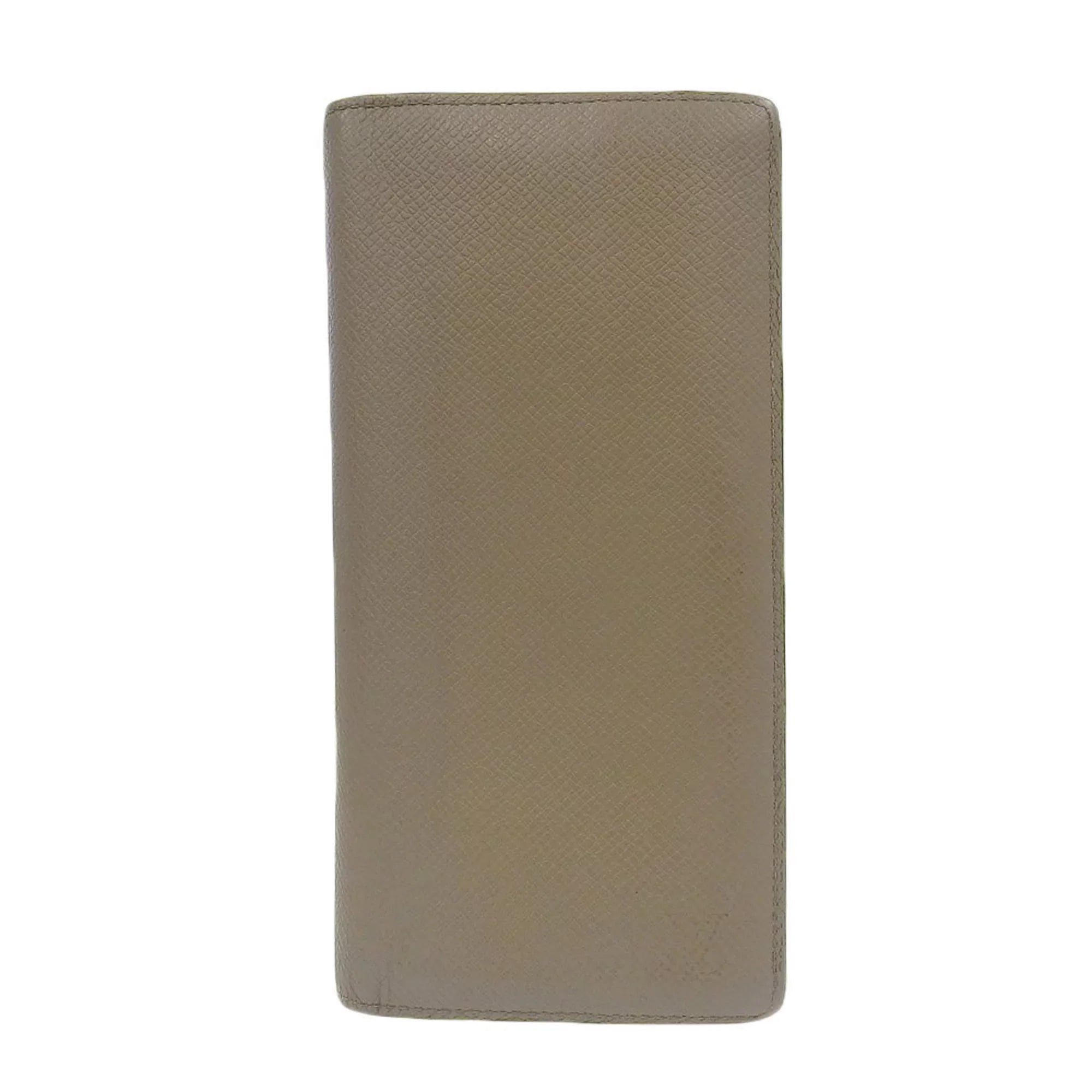 Stylish Pre-Owned Louis Vuitton LOUIS VUITTON Taiga Portefeuille Brother Bifold Long Wallet Ural M32807 (Good)