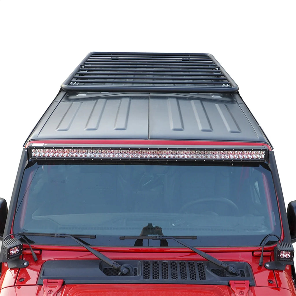 Paramount Automotive 81 20802 Flat Roof Rack Fits 18 22 Wrangler (Jl) Fits select: 2021 JEEP WRANGLER UNLIMITED, 2020 JEEP WRANGLER