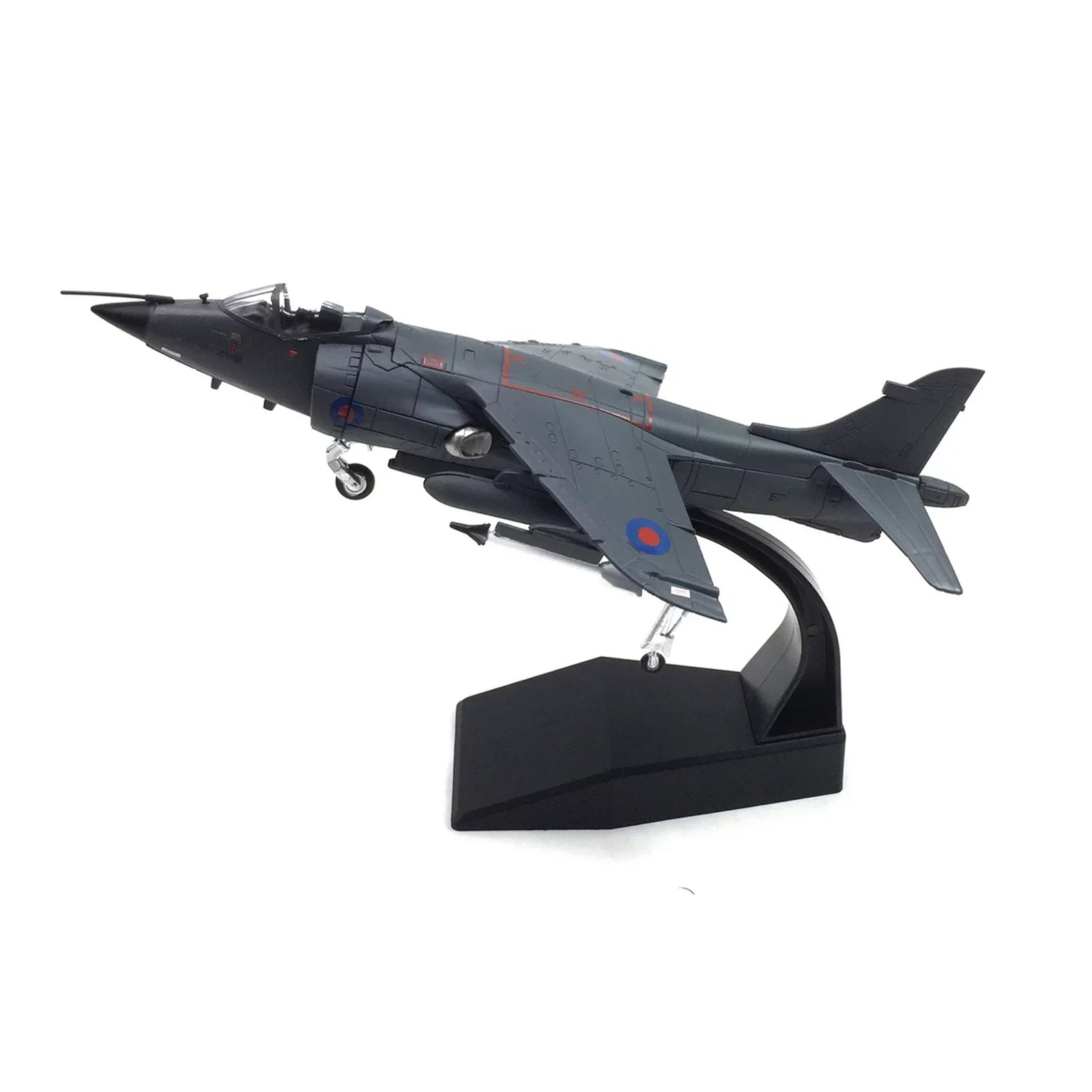 Stylish 1:72 UK Air Force 1982 Sea Harrier Jet Fighter Model Military Fighter Aircraft Model Alloy Simulation Collection Display