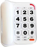 Phones for Seniors with Dementia, P-46 Amplified Corded Phone with Speakerphone for Elderly Home Landline
