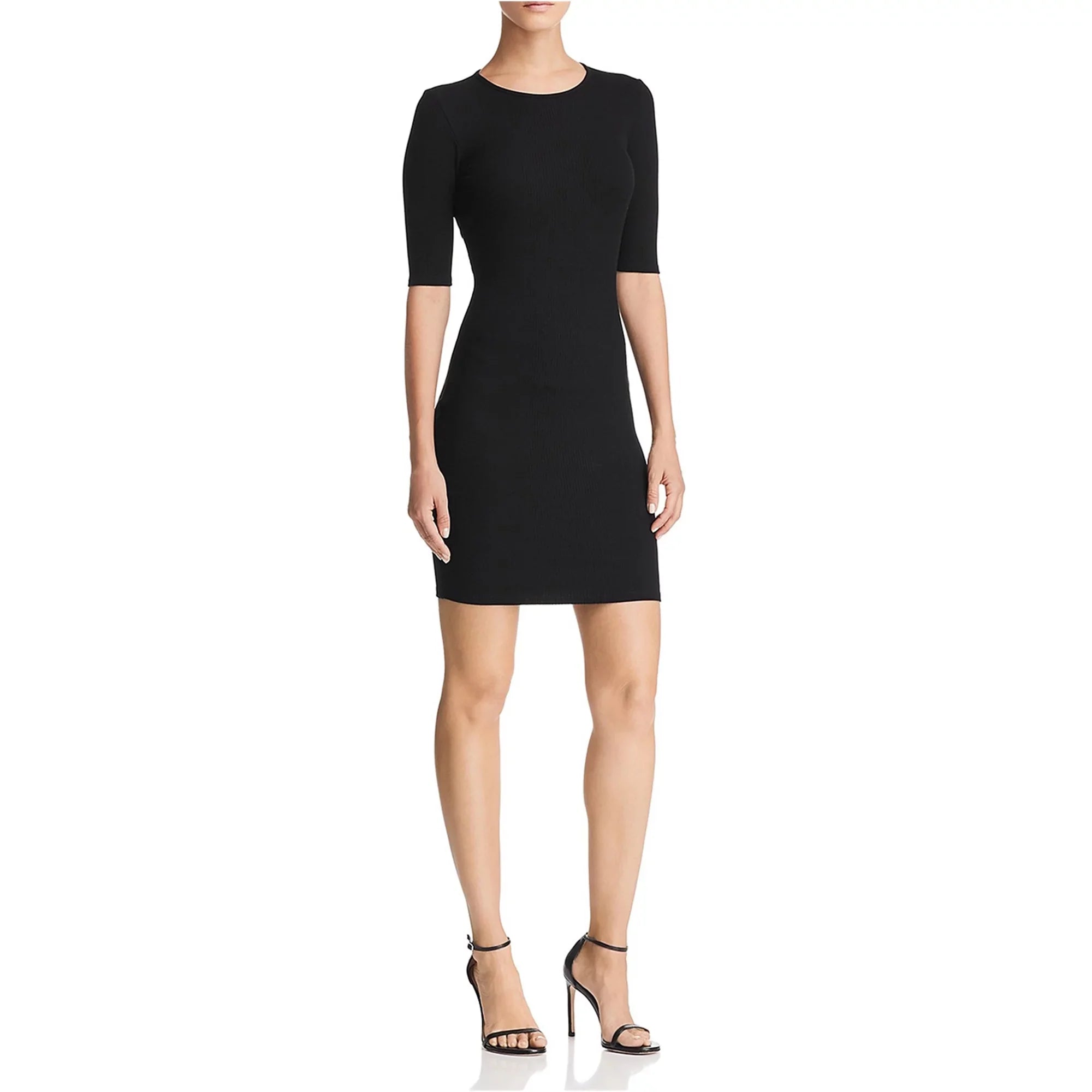 T by Alexander Wang Womens Cutout Sweater Dress, Black, Medium - Exclusive Design