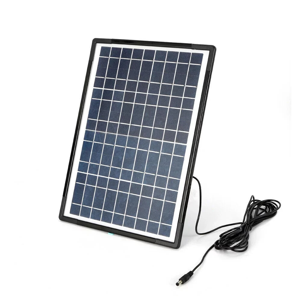 Stylish Portable Solar Power Generator Kit, Power Station with Solar Panel with 4 LED Lights for Outdoor Camping