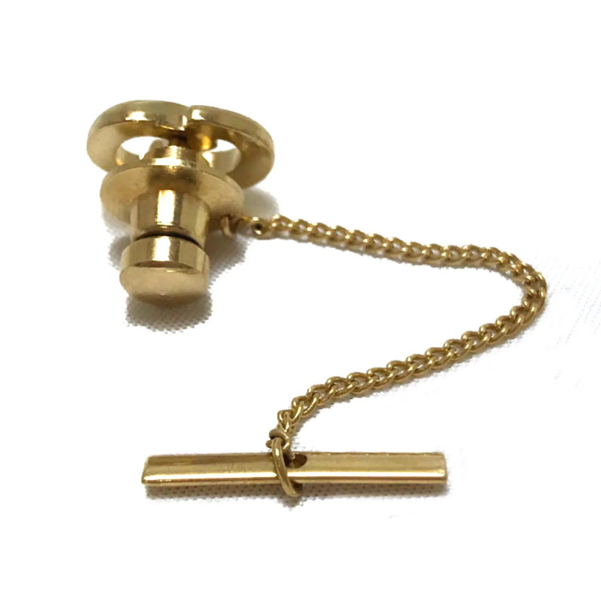 Pre-Owned Christian Dior tie tack cuff set gold men (Good) - Exclusive Design
