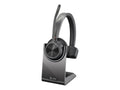 Poly Voyager 4310 USB-AHeadset + BT700 dongle TAA - Google Assistant, Siri - Mono - USB Type A - Wired/Wireless - Bluetooth - 164 ft - 20 Hz - 20 kHz - On-ear, Over-the-head - Monaural - Supra-aura... - Exclusive Design
