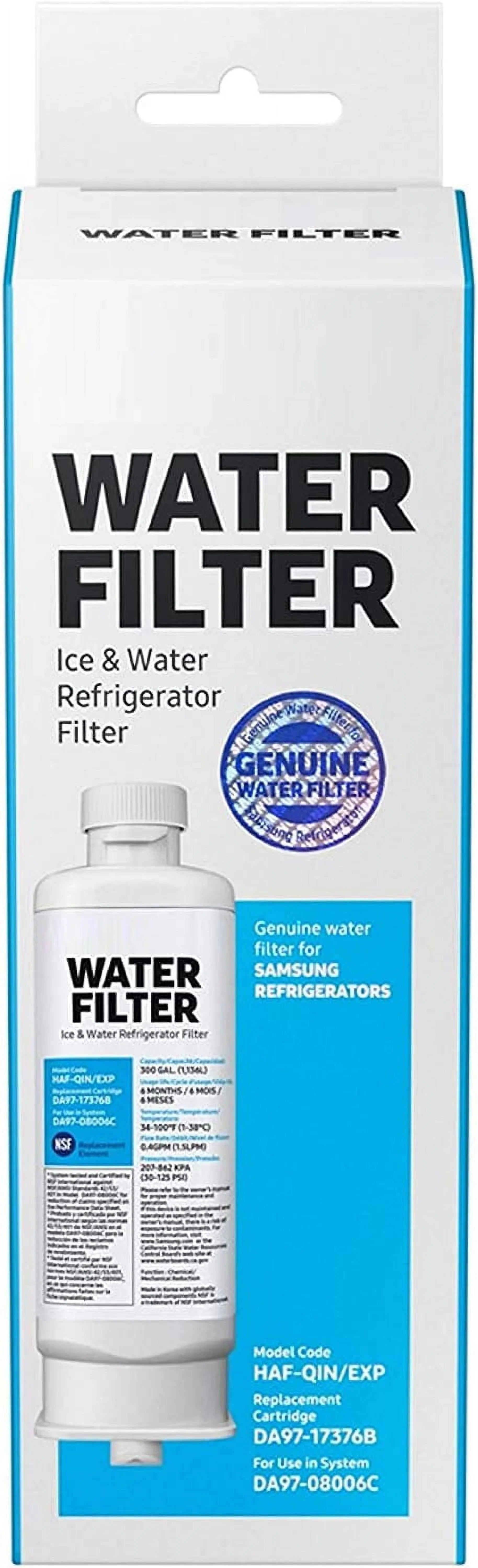 Samsumg DA97-17376B DA9717376B Refrigerator Water Filter Replacement for HAF-QIN/EXP, HAF-QIN RF23M8070SG,3-Pack (Packaging May Vary) - Exclusive Design