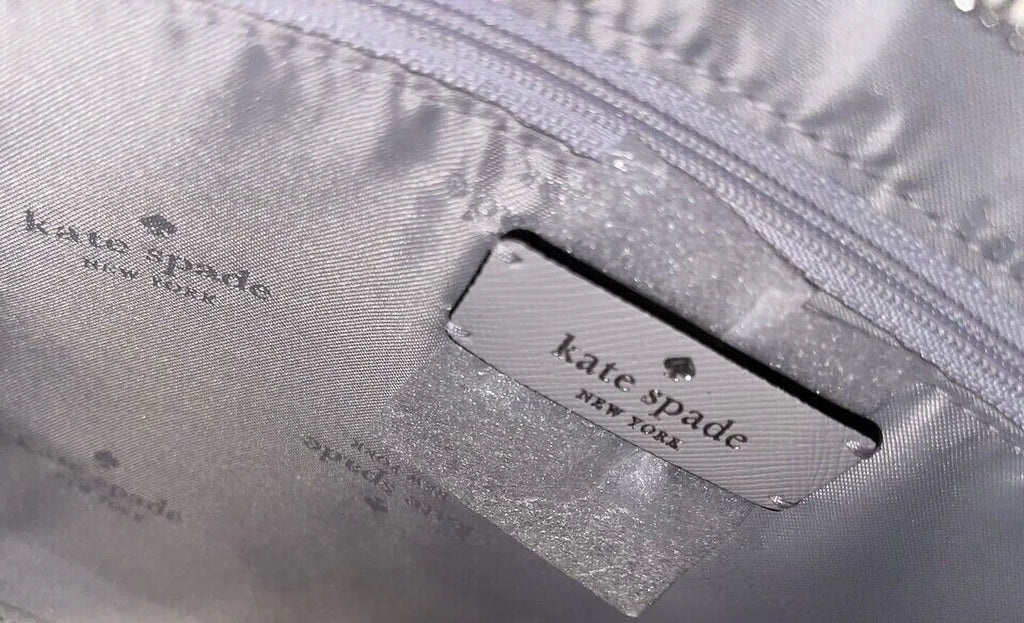 Stylish Kate Spade Madison Medium Platinum Grey Colorblock Leather Satchel Bag Purse KC621