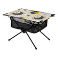 Stylish Sun Moon and Stars Camping Folding Table Portable Beach Table with Storage Bag Compact Picnic Table for Outdoor Travel Fishing BBQ