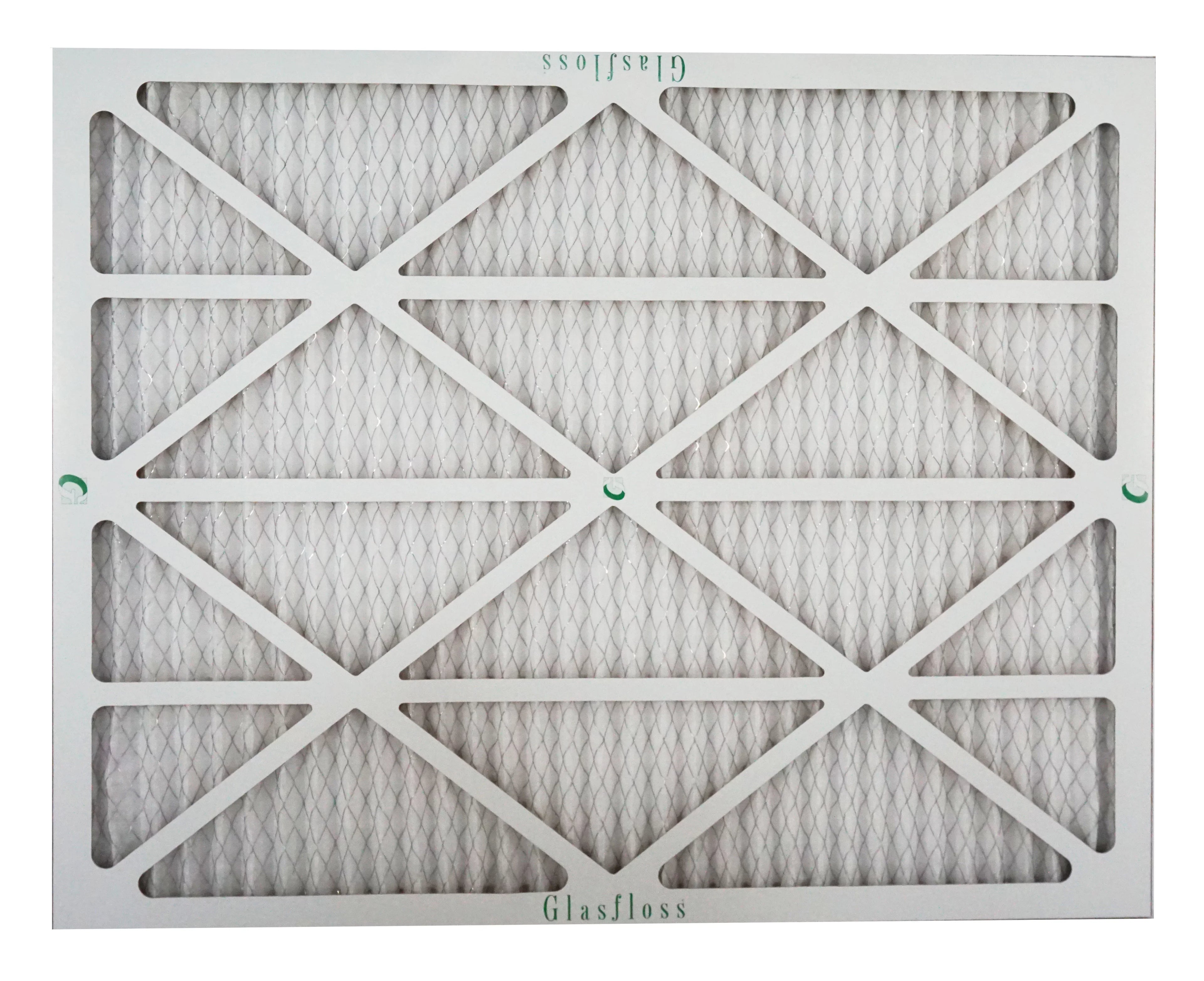 Stylish Glasfloss Air Filter 24x28x2 - 2" MERV 10 - (Pack of 4) - Pleated AC or HVAC Air Filter - Furnace Air Filter - Home or Office - Made In The USA.