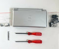 Replacement Housing for Nintendo DS Lite Glass Lens Shell Silver - Exclusive Design