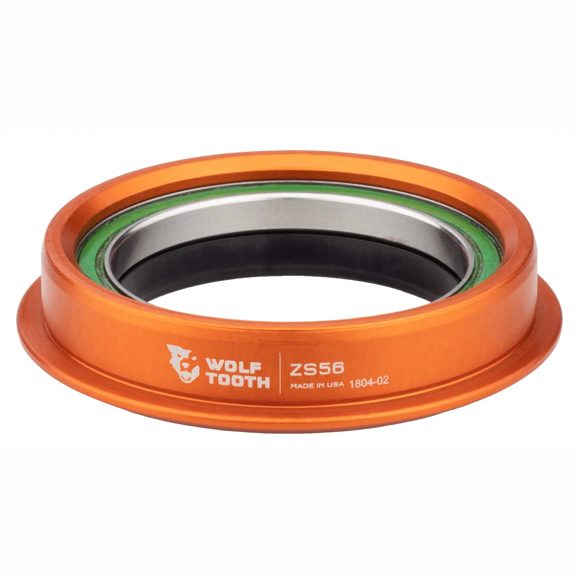 Wolf Tooth Premium ZS Headsets - Zero Stack Lower, ZS56/40, Orange - Exclusive Design