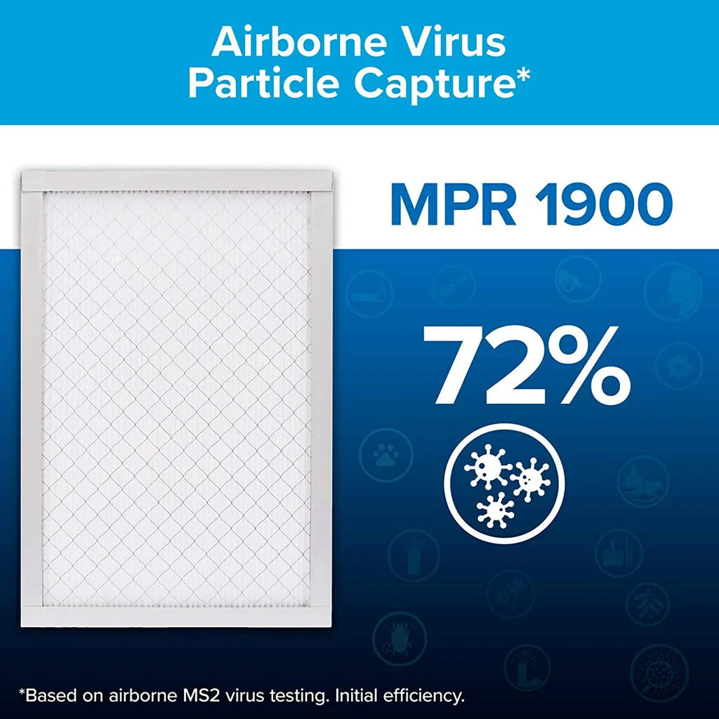 Stylish Filtrete 16x20x1 Air Filter MPR 1900 MERV 13, Healthy Living Ultimate Allergen, 2-Pack exact dimensions 15.719 x 19.719 x 0.78