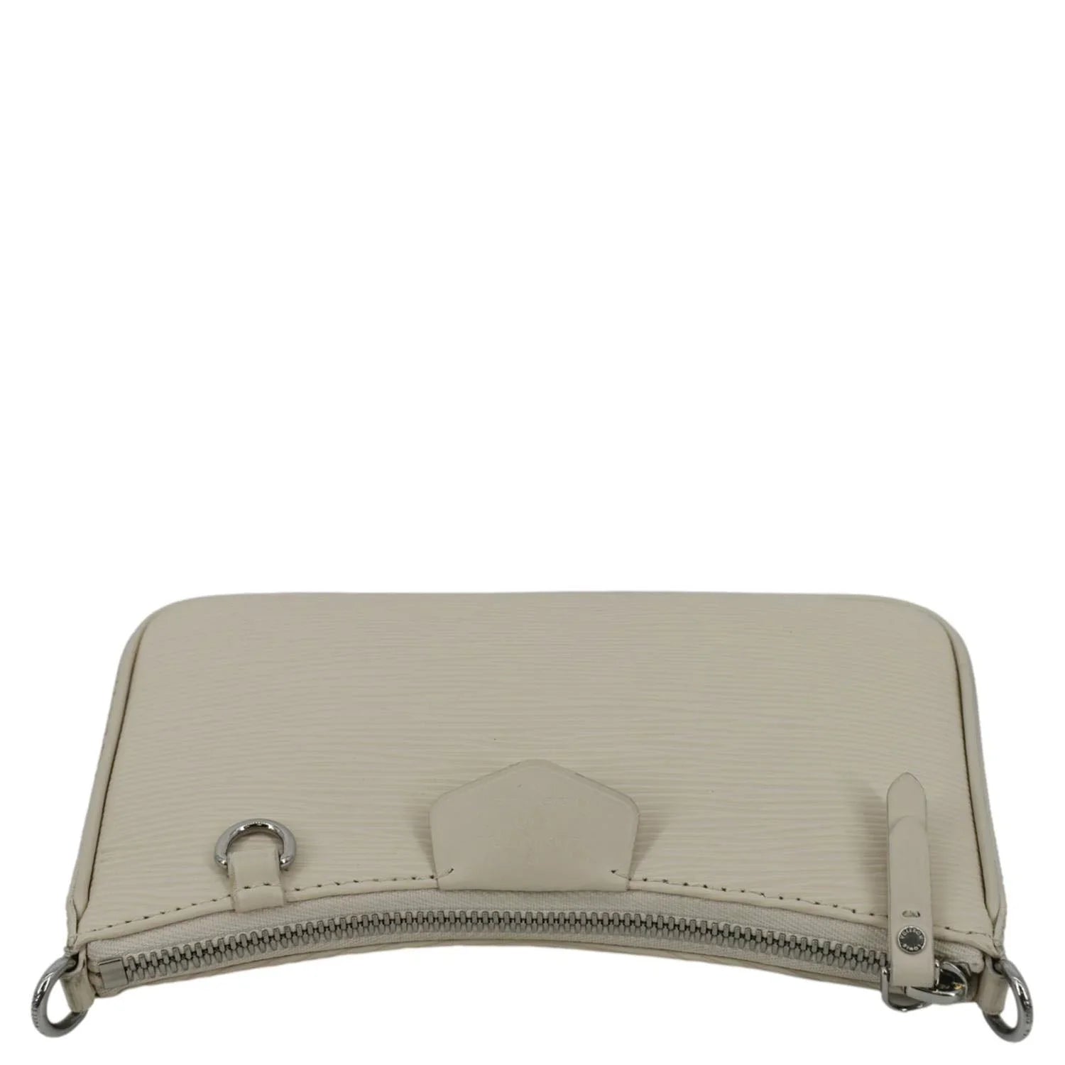 Stylish Pre-owned LOUIS VUITTON Easy Pouch On Strap Epi Leather Shoulder Bag Cream