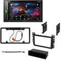Stylish KIT4791 Bundle for 2008-2012 Chevrolet Malibu W/ Pioneer Double DIN Car Stereo with Bluetooth/Backup Camera/Installation Kit/in-Dash DVD/CD AM/FM 6.2" WVGA Touchscreen Digital Media Receiver