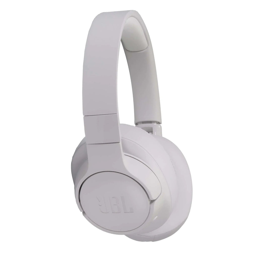 REFURBISHED JBL Tune 760NC Headphones White with JBL Clip 4 Portable Speaker Blue