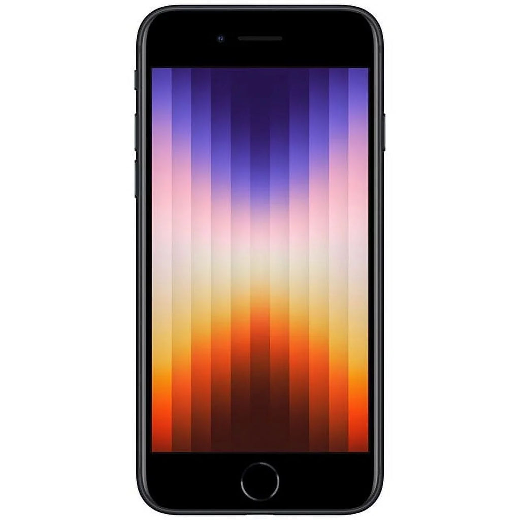 Stylish Restored Apple iPhone SE (3rd Gen) A2595 (Fully Unlocked) 256GB Midnight (Refurbished)
