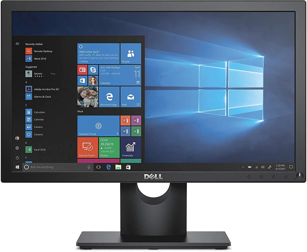 New E1916H 19" (1366x768) Widescreen LED Backlit LCD Monitor 60Hz 5ms DisplayPort & VGA, Tilt Adjustment - Exclusive Design