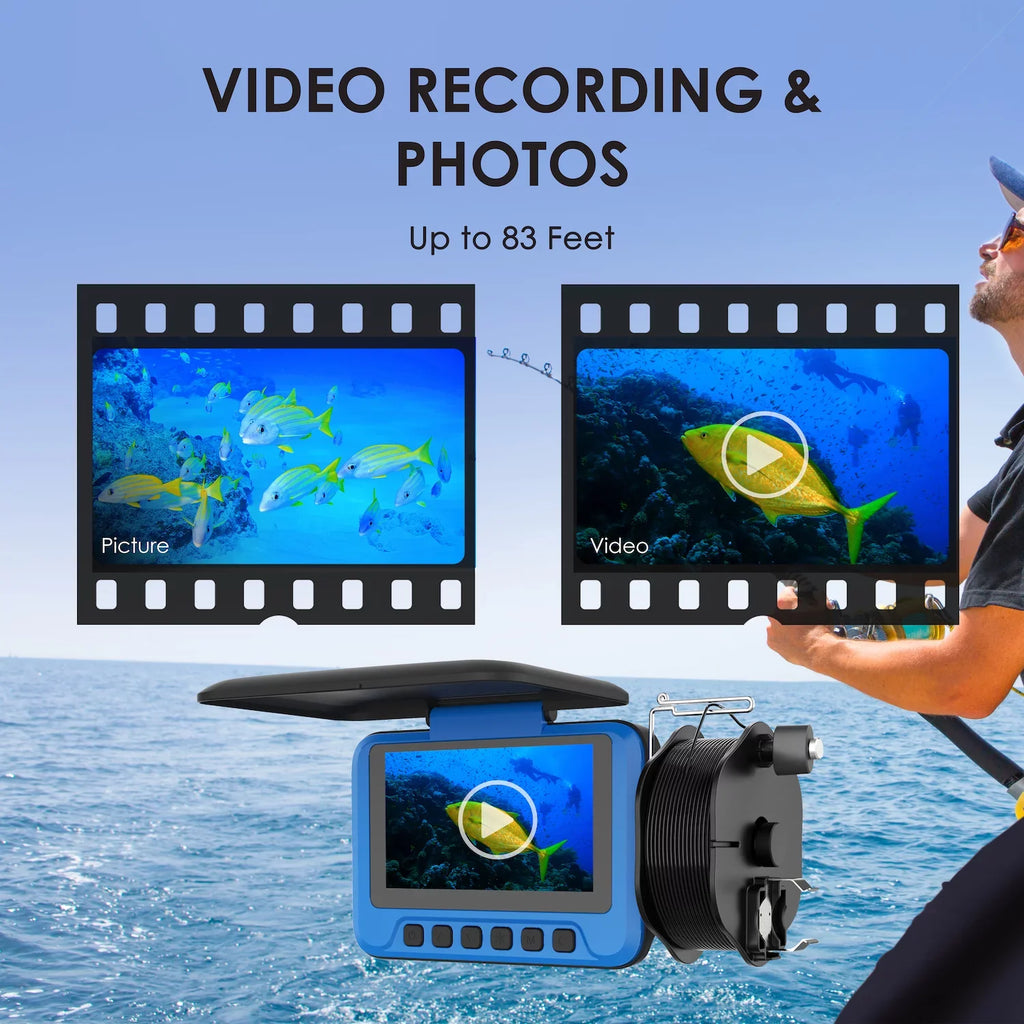 Rexing FC1 Underwater Fishing Camera w/ Winding Spool - Exclusive Design