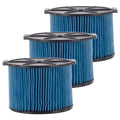 Stylish 3 Pack VF3500 3-Layer Fine Dust Cartridge Filter Replacement Part 26643 Compatible with RIDGID 3-4.5 Gallon Wet & Dry Portable Vacuums