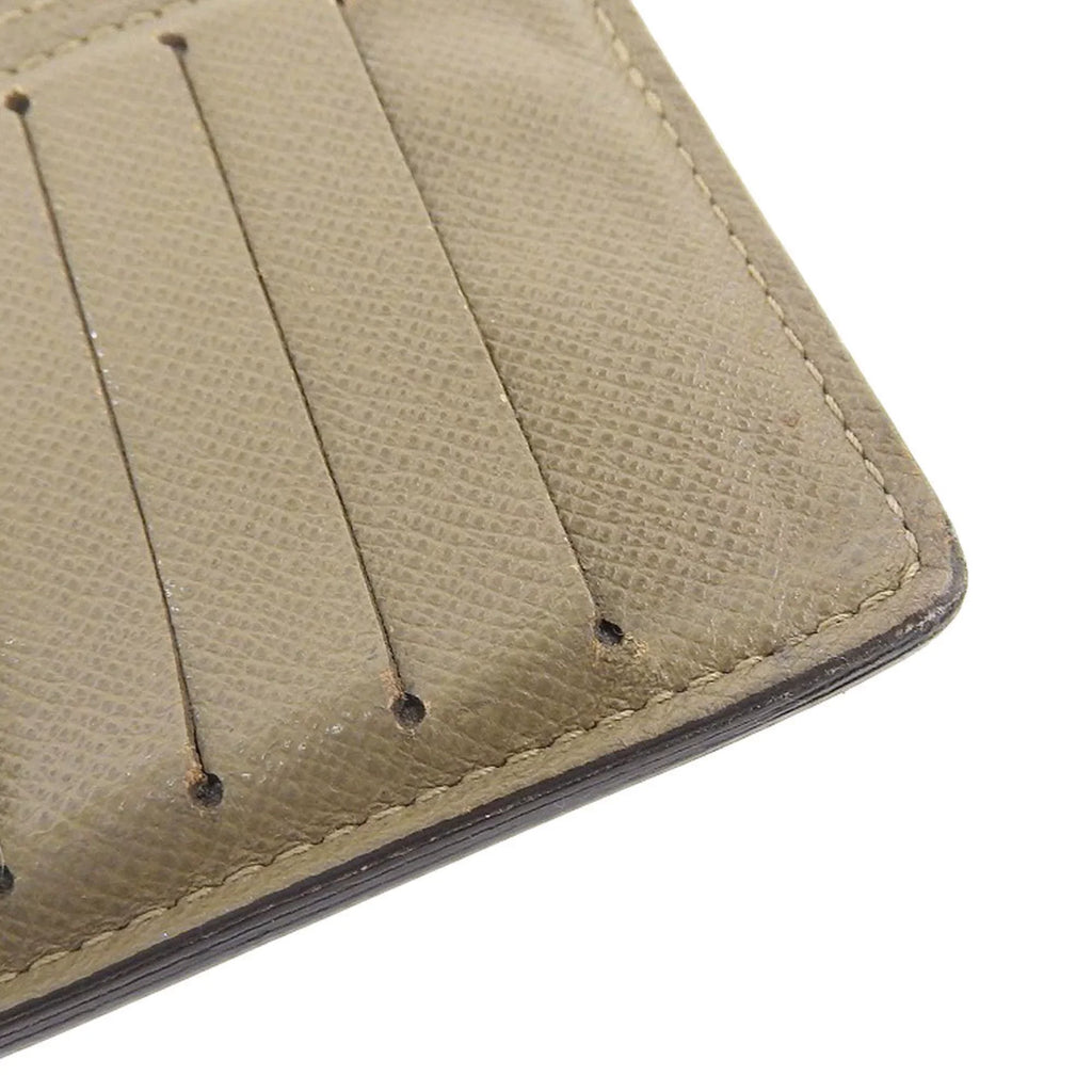 Stylish Pre-Owned Louis Vuitton LOUIS VUITTON Taiga Portefeuille Brother Bifold Long Wallet Ural M32807 (Good)