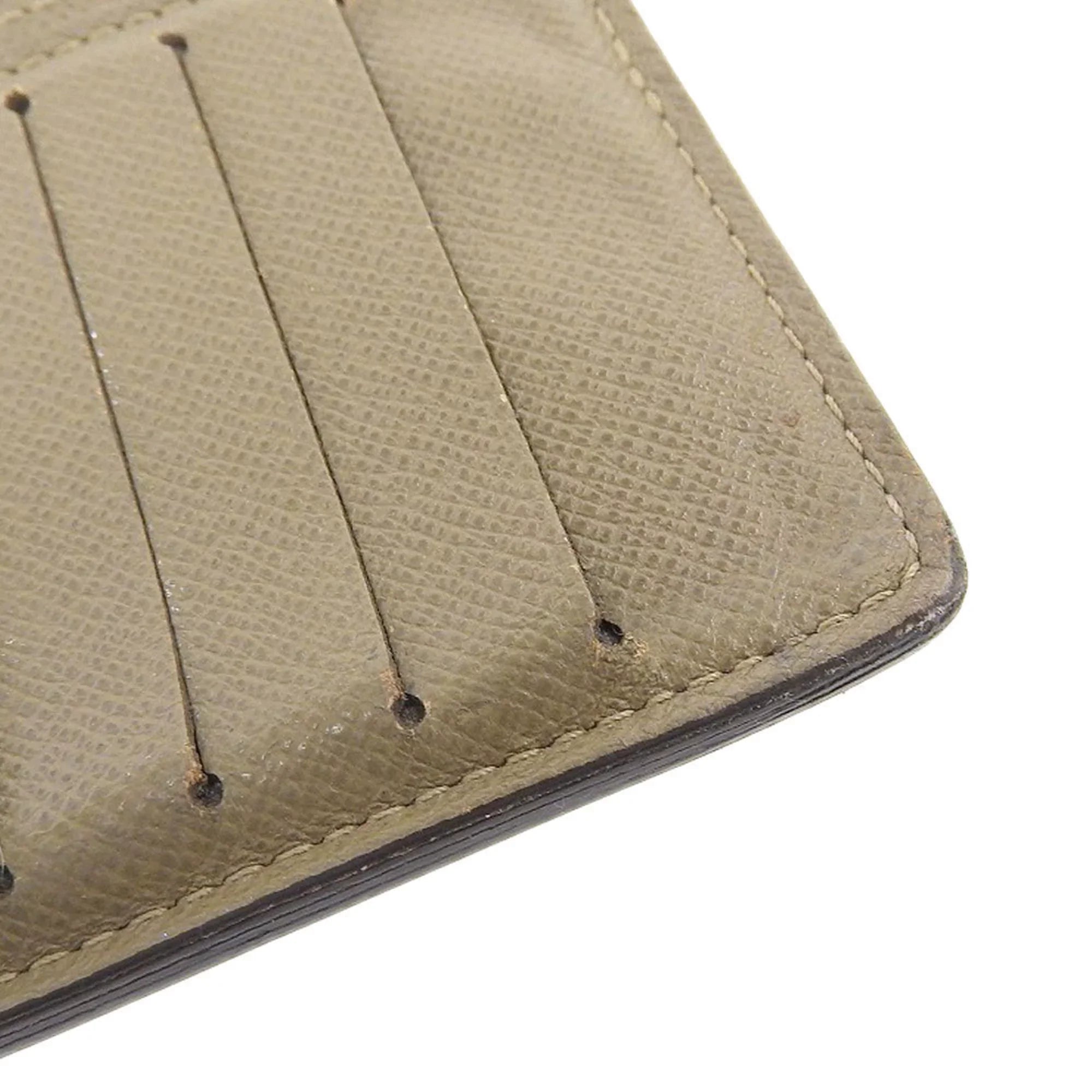 Stylish Pre-Owned Louis Vuitton LOUIS VUITTON Taiga Portefeuille Brother Bifold Long Wallet Ural M32807 (Good)
