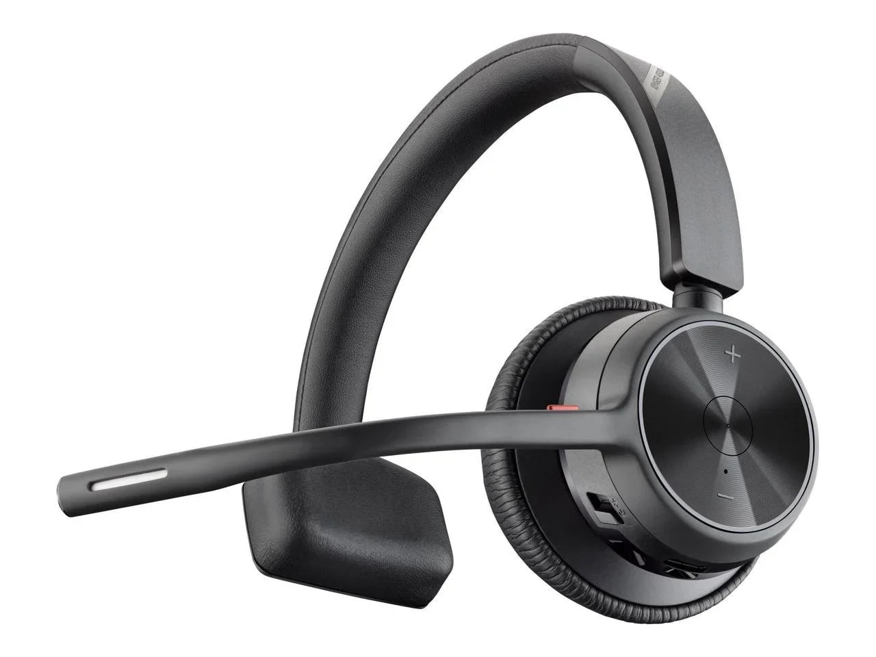 Poly Voyager 4310 USB-C Headset with Charge Stand - Siri, Google Assistant - Mono - Wireless - Bluetooth - 298.6 ft - 20 Hz - 20 kHz - Over-the-head, On-ear - Monaural - Ear-cup - Electret Condense...
