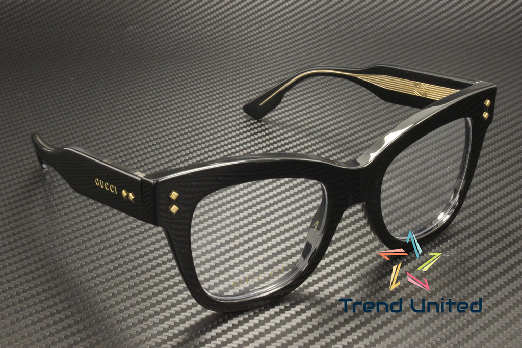 GUCCI GG1082O 001 Cat Eye Acetate Black Demo Lens 50 mm Women's Eyeglasses - Exclusive Design